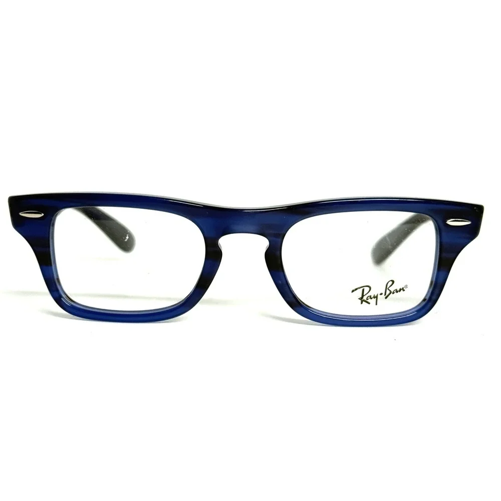 Ray Ban Burbank Jr RB9083V 3848 Blue Striped Eyeglass‎ Frames 43-19 130 Kids